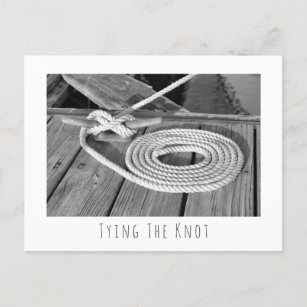 Boat Line Save The Date Announcement Postcard