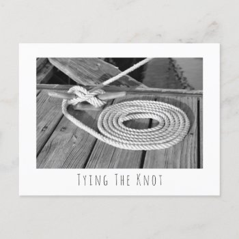 Boat Line Save The Date Announcement Postcard by CarriesCamera at Zazzle