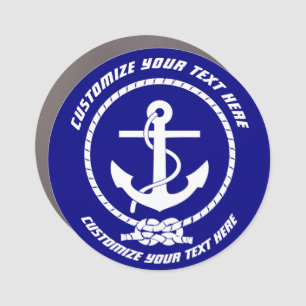 Boat Magnet "Your Text"