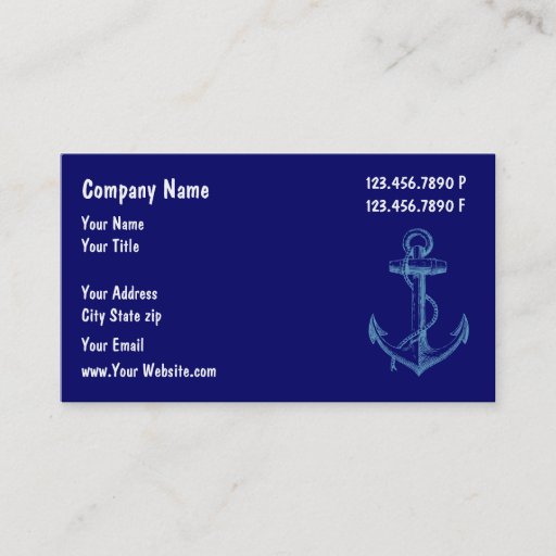 Customizable Boat Maintenance Business Cards