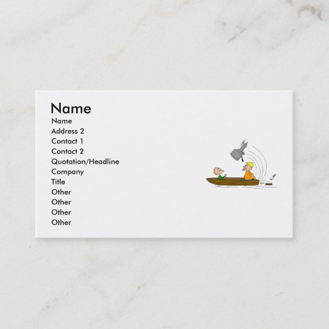 Boat Motor Business Card (Front)