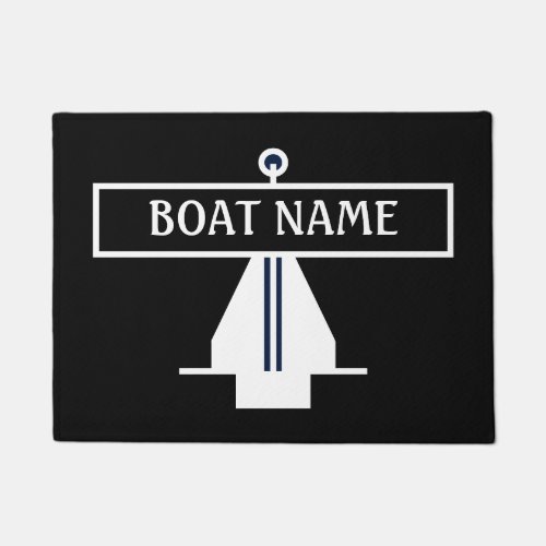 Boat Name Anchor Dock Mat