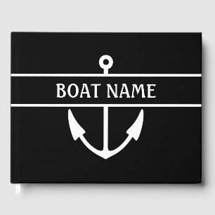 Boat Name Anchor Guest Book