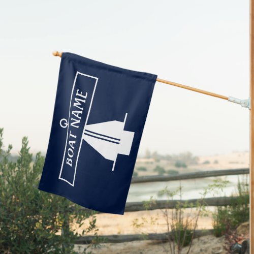 Boat Name Anchor  House Flag
