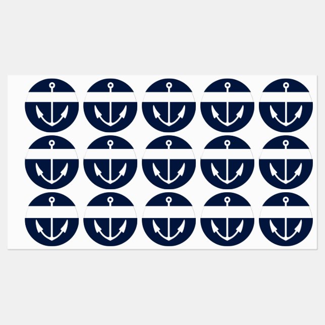 Boat Name Anchor Labels (Sheet)