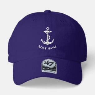 Boat Name and Anchor Family Beach Trip Matching 47 Brand Hat
