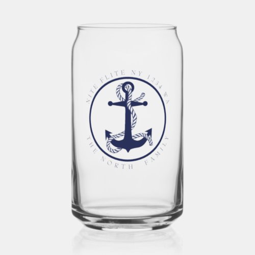 Boat Name and Anchor ID619 Can Glass