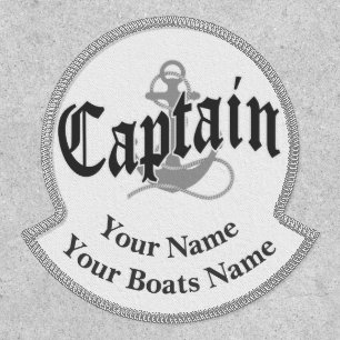 Boat name and captains patch