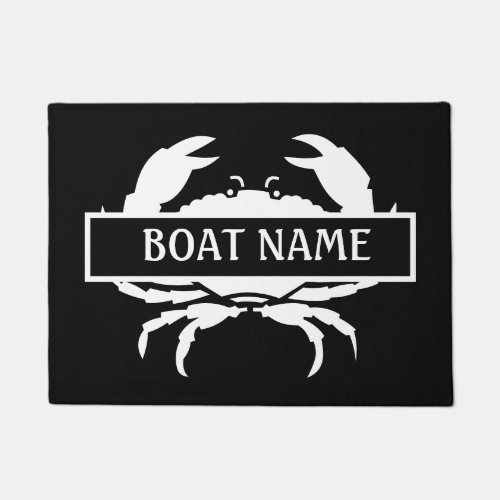 Boat Name Crab Dock Mat