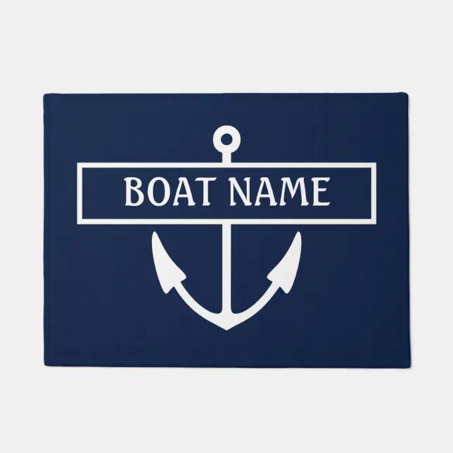 Boat Name Dock Mat 