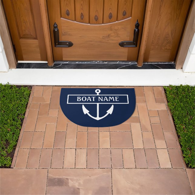 Boat Name Dock Mat (Outdoor)