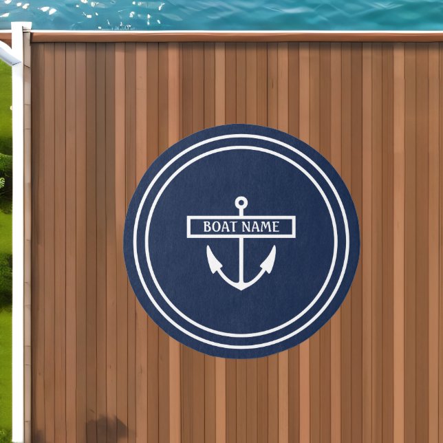 Boat Name Dock Mat (Insitu (Outdoor 1))
