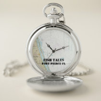 Boat Name 🚤⛵ Fort Pierce Florida Nautical Pocket Watch