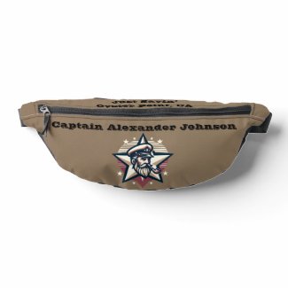  Boat Name/Home Port Classic Maritime Captain's Fanny Pack