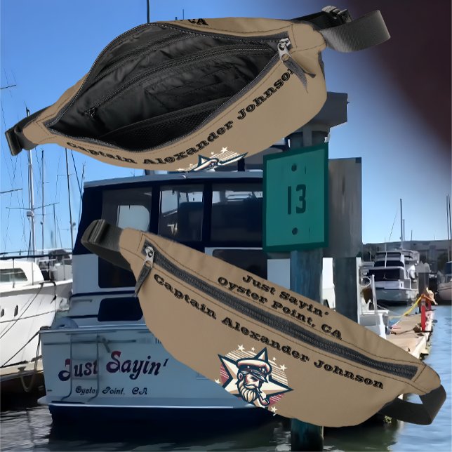  Boat Name/Home Port Classic Maritime Captain's Fanny Pack (Creator Uploaded)