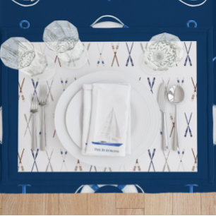 Boat Oar Nautical Paddles Cloth Placemat