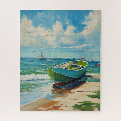 Boat on Beach Puzzle