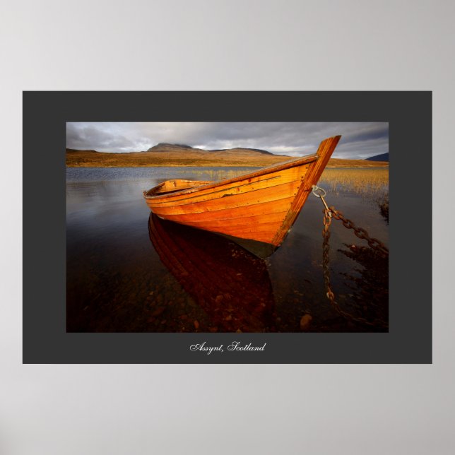 Boat on Loch. Poster by cARTerART (Front)
