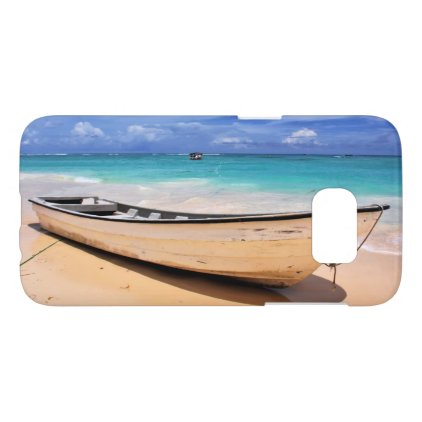 Boat On The Beach Samsung Galaxy S7 Case