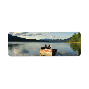 Boat on the Shore Label