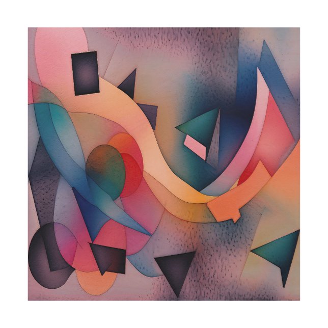 "Boat On Water" Contemporary Abstract Art (Front)