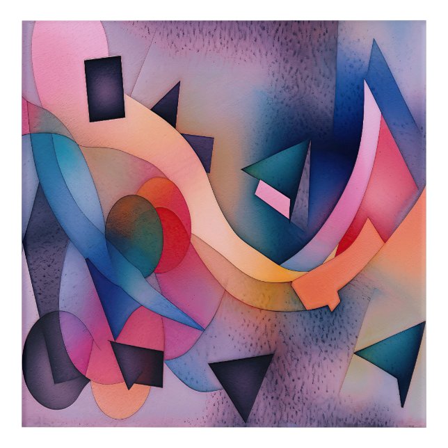 "Boat On Water" Contemporary Abstract Art (Front)