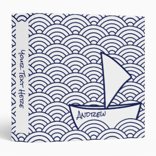 Boat on Waves Binder