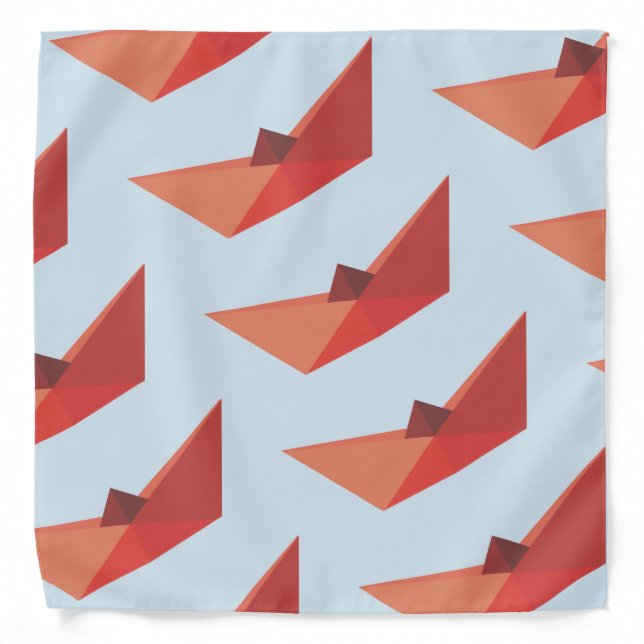 Boat, Origami boat Bandana (Front)