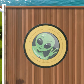Boat Owner Alien Stowaway Porthole Outdoor Rug