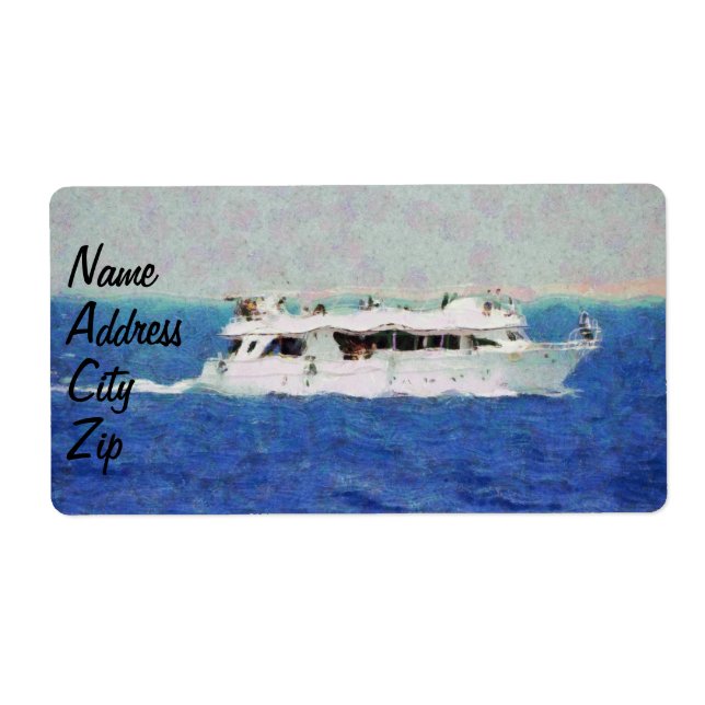 Boat painting label (Front)