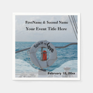 Boat Party personalized Napkins