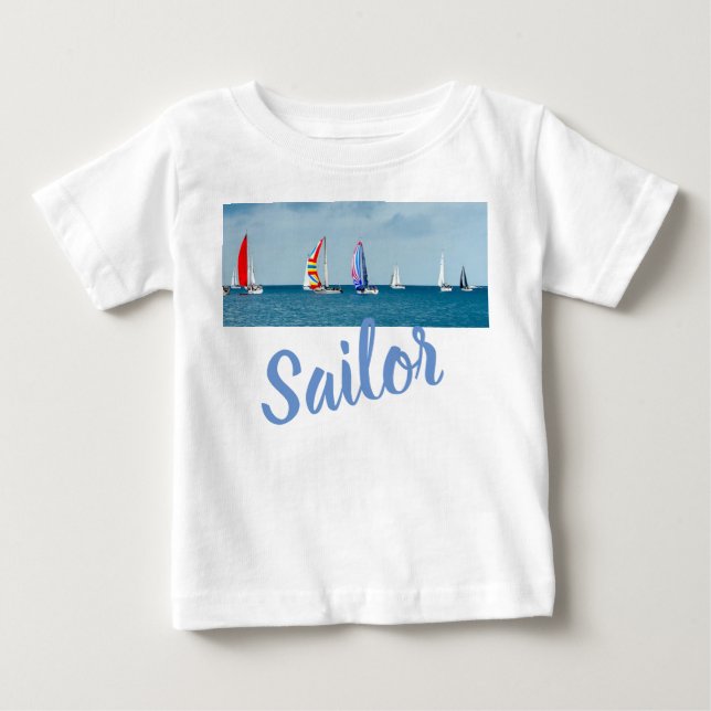 Boat Peaceful Marine Swim Dive Destiny's Destiny Baby T-Shirt (Front)