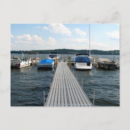 Boat Pier  _ Chautauqua Lake Postcard