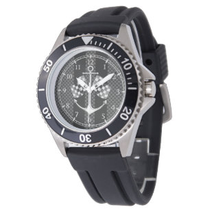 Boat Racing Nautical in Carbon Fiber Dial Watch