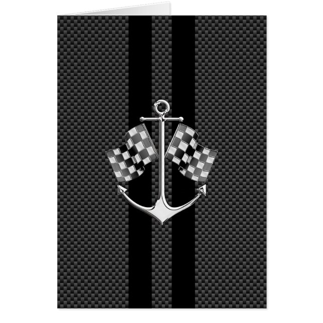 Boat Racing Nautical in Carbon Fiber Style (Front)