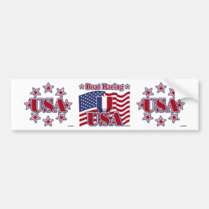Boat Racing USA Bumper Sticker
