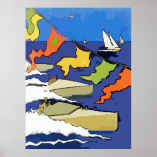 Boat Regatta, Lake Pontchartrain Poster