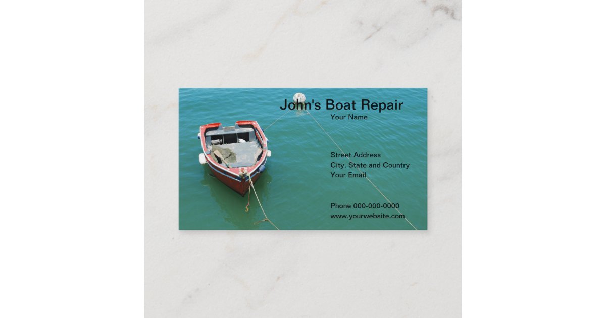 Boat Repair Business Card