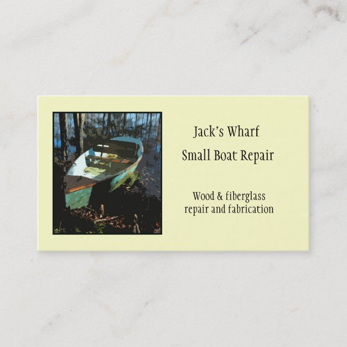 Boat Repair Business Card Template