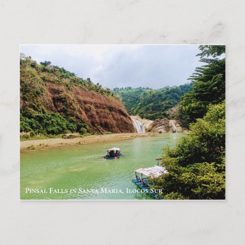 Boat Ride at Pinsal Falls Santa Maria Ilocos Sur Postcard