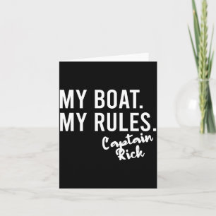 Boat rules captain rick boating name performance card