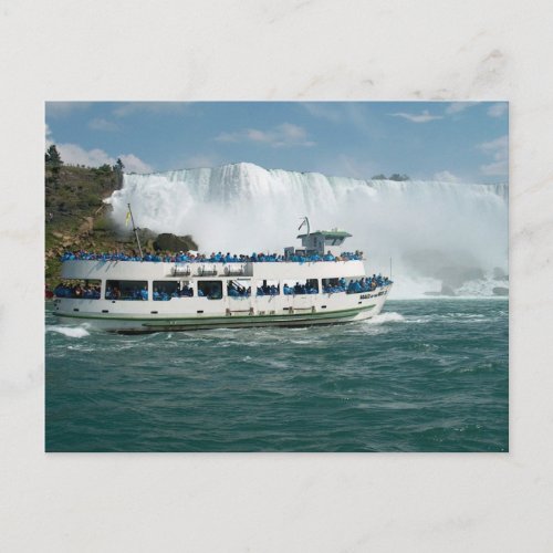Boat Sail Lake Ontario Niagara River Fallsview fun Postcard
