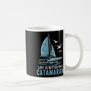 Boat Sailing Boating Sailor Catamaran Sailing  Coffee Mug