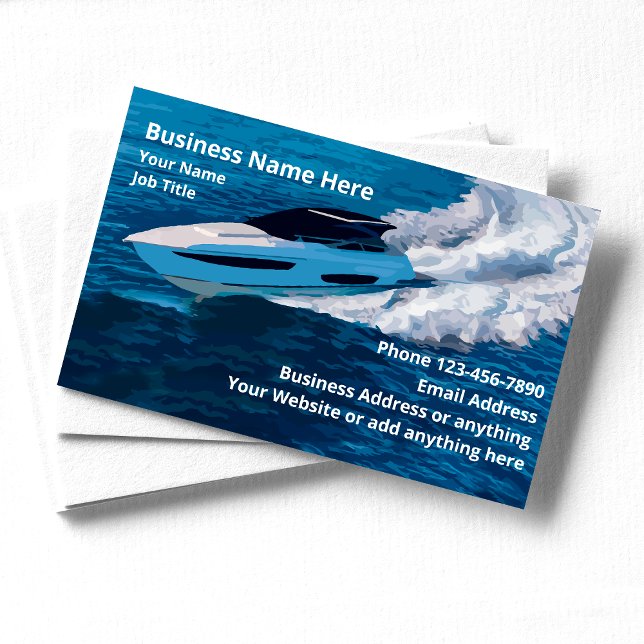 Boat Sales And Maintenance  Business Card (Creator Uploaded)