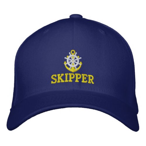 Boat Skippers sailors sailing Embroidered Baseball Cap