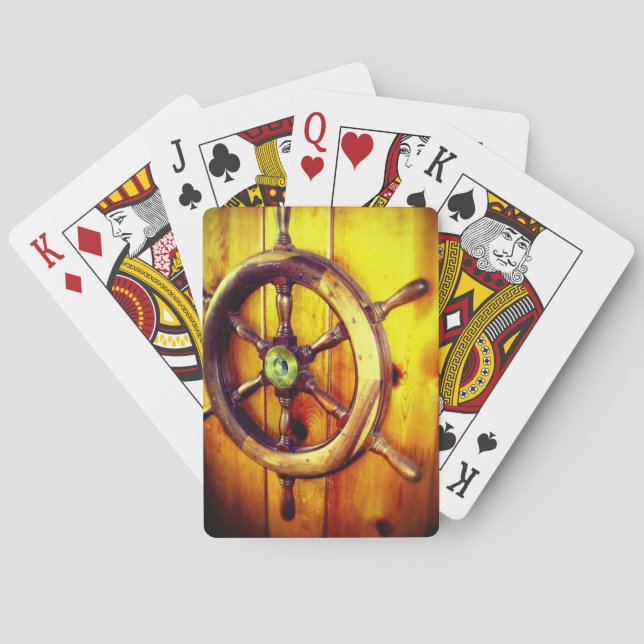 Boat Steering Wheel Poker Cards (Back)