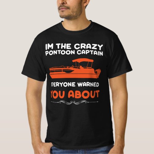 Boat Stuff Captain funny pontoon boating lake ship T_Shirt