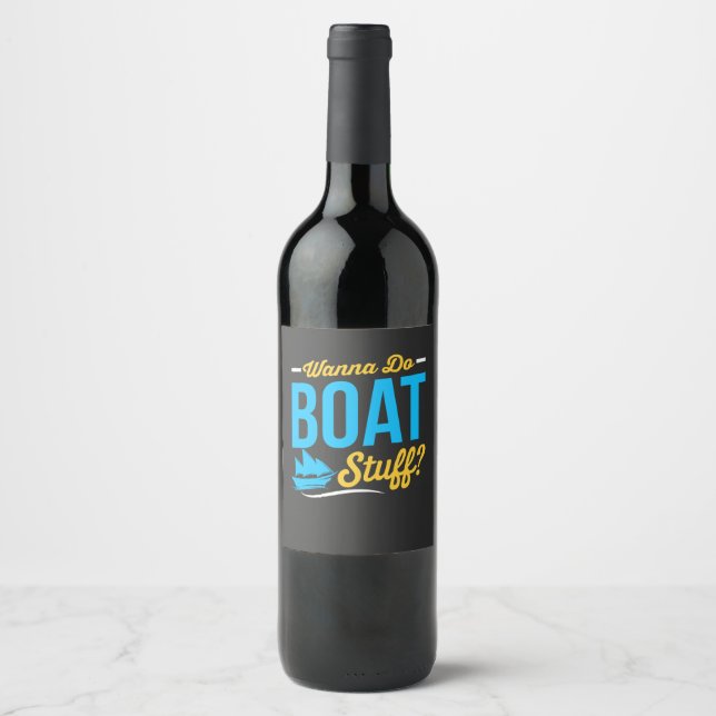 Boat Stuff Wine Label (Front)