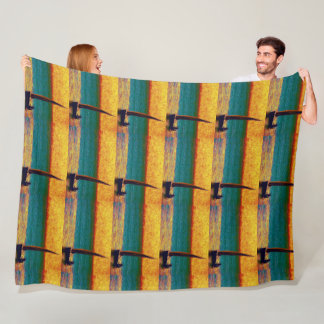 Boat Sunset Marine Swim Dive Destiny's Destiny Fleece Blanket