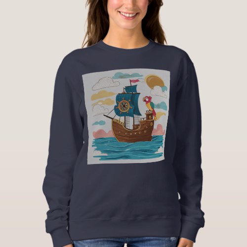 Boat theme  sweatshirt